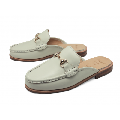 Loafer Mules SY-08 Cream Nappa